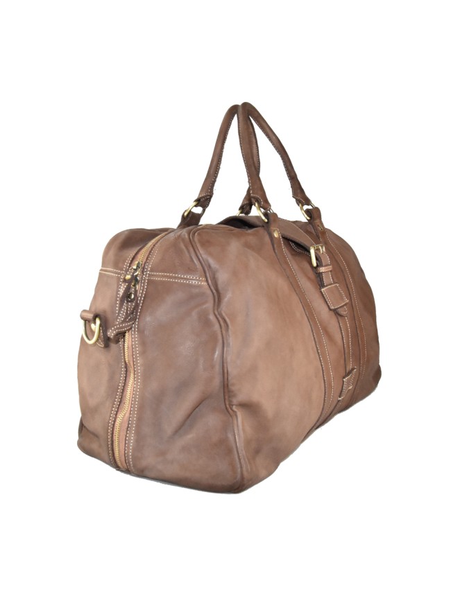 Unisex vintage leather travel bag -... Unisex vintage leather travel bag -...