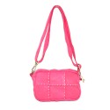 Woman washed leather shoulder bag - BI39843