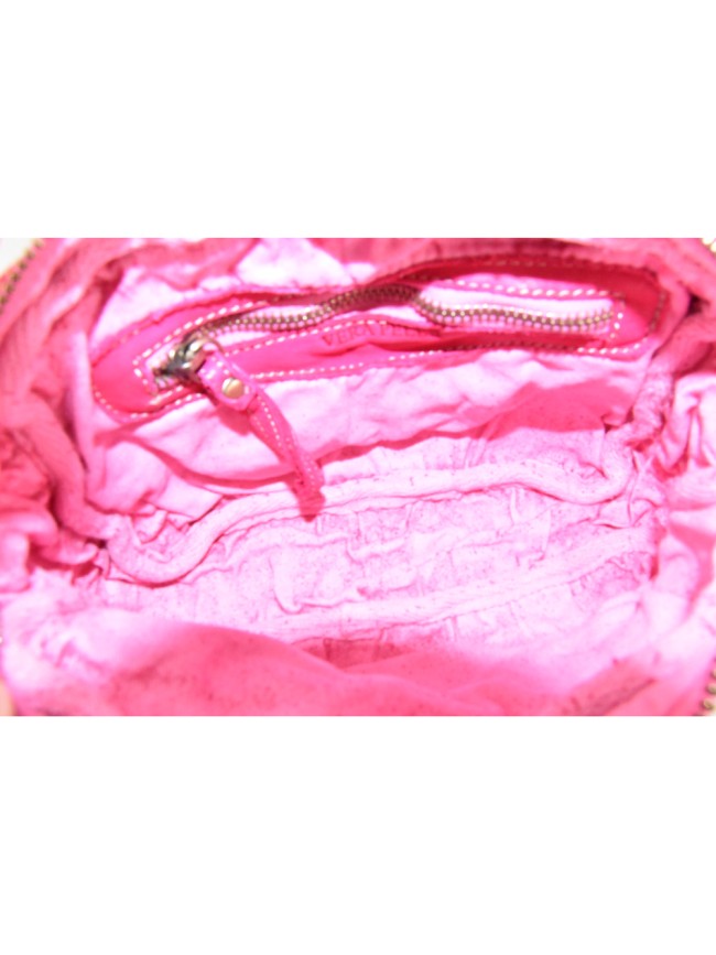 Woman washed leather shoulder bag -...