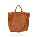 Woman woven leather bag - AY69876