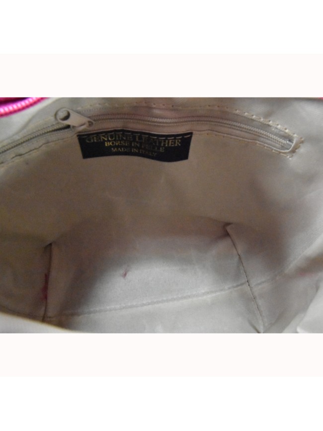 Leather bag with shoulder strap -...