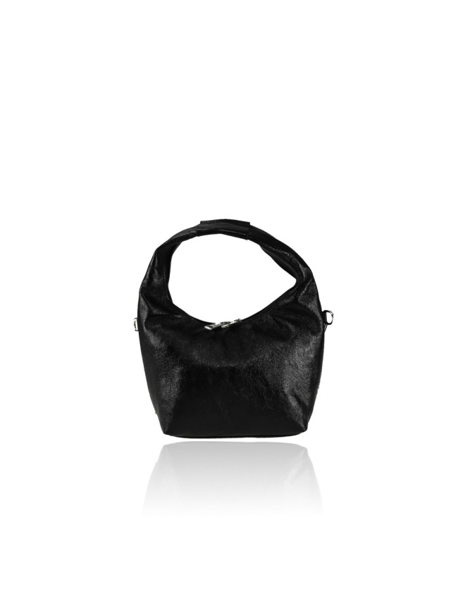 Leather bag with shoulder strap -...