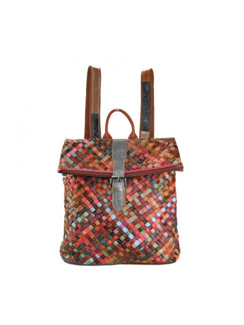 Zaino intrecciato patchwork...