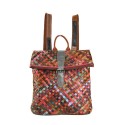 Zaino intrecciato patchwork - 1201