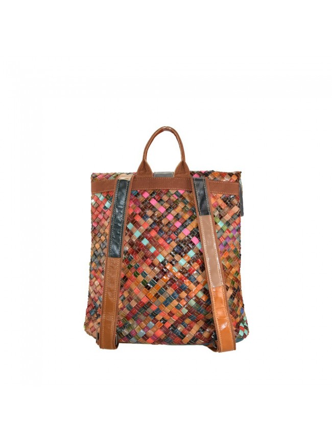 Zaino intrecciato patchwork - 1201