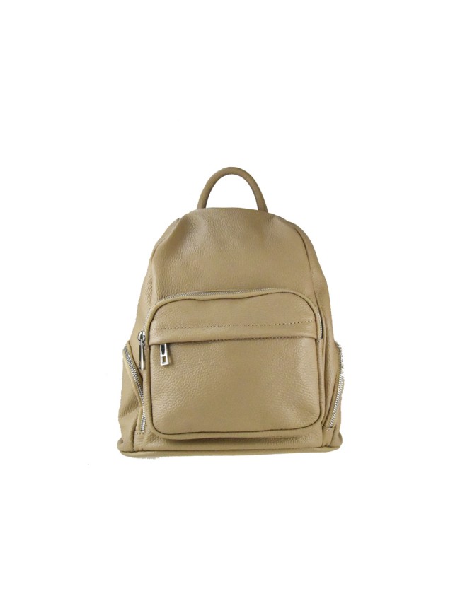 Leather unisex backpack - ZQ36839