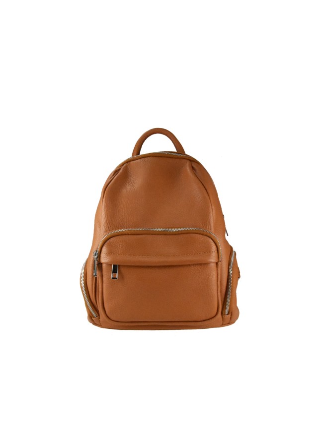 Leather unisex backpack - ZQ36839