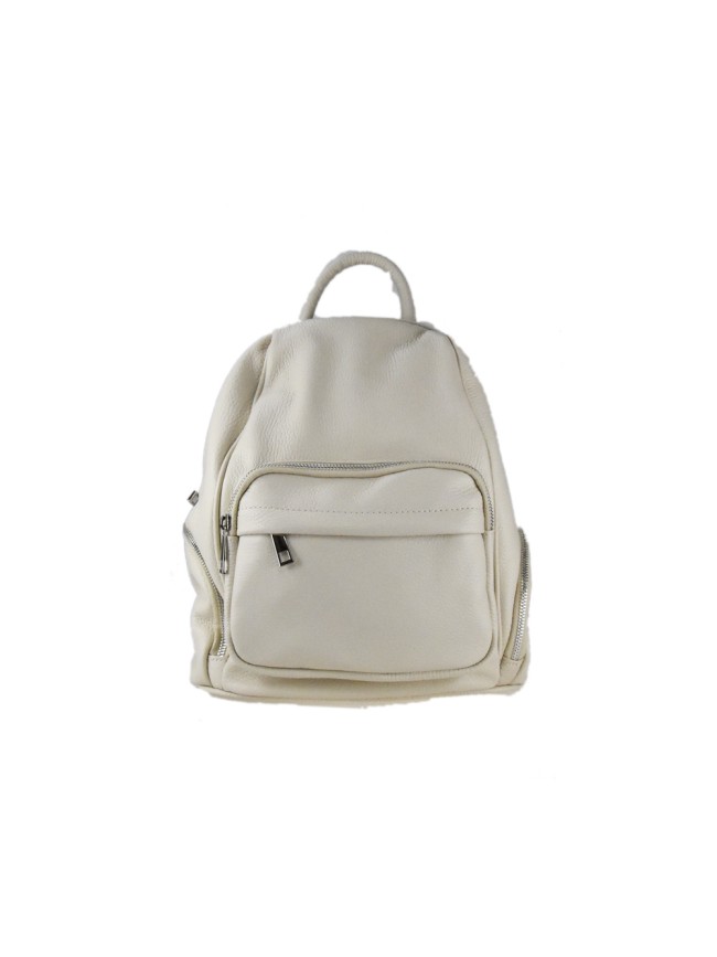 Leather unisex backpack - ZQ36839