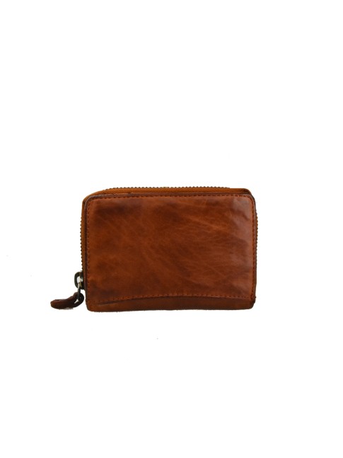 Woman washed leather wallet...