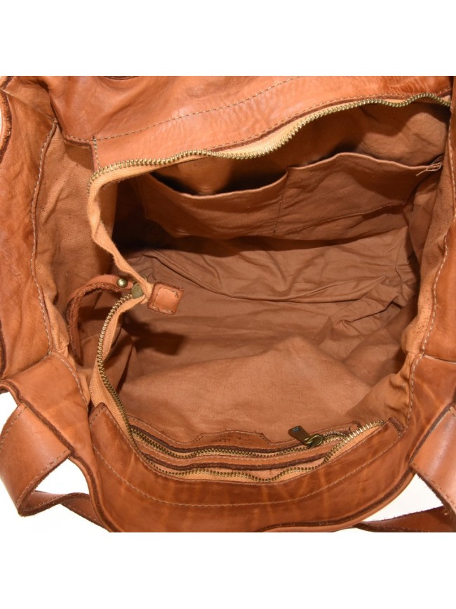 Borsa a spalla in pelle vintage -...