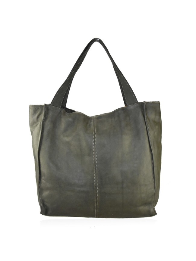 Borsa a spalla in pelle vintage -...