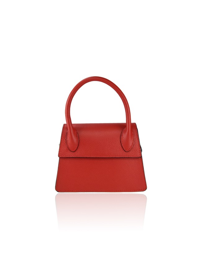 Borsa a mano  in pelle con tracolla -...