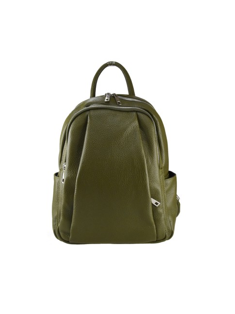 Leather unisex backpack -...
