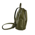 Leather unisex backpack - QS36839