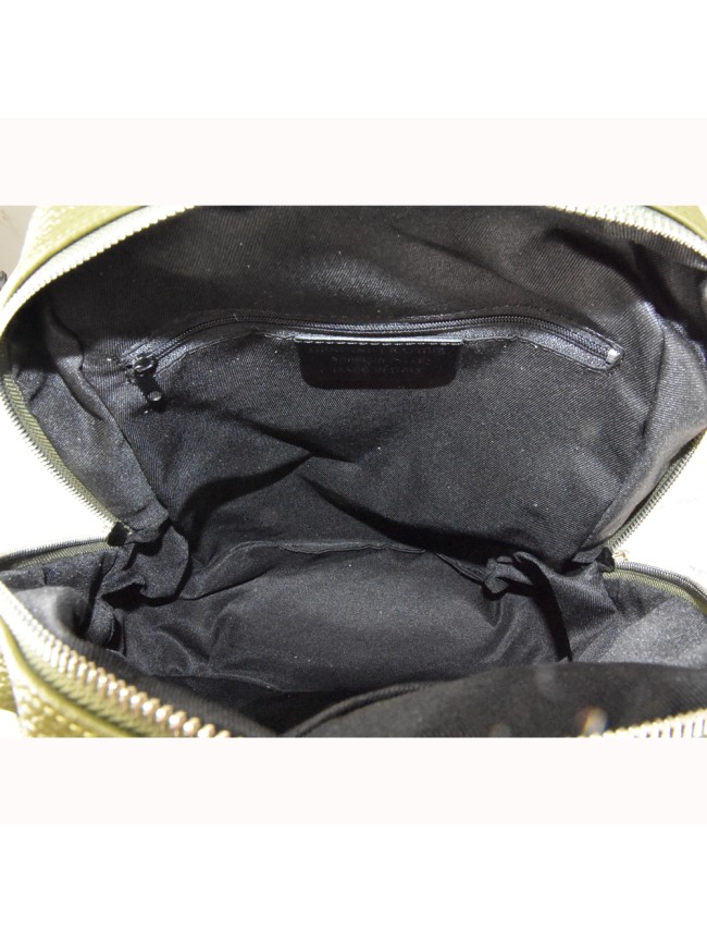 Leather unisex backpack - QS36839 Leather unisex backpack - QS36839