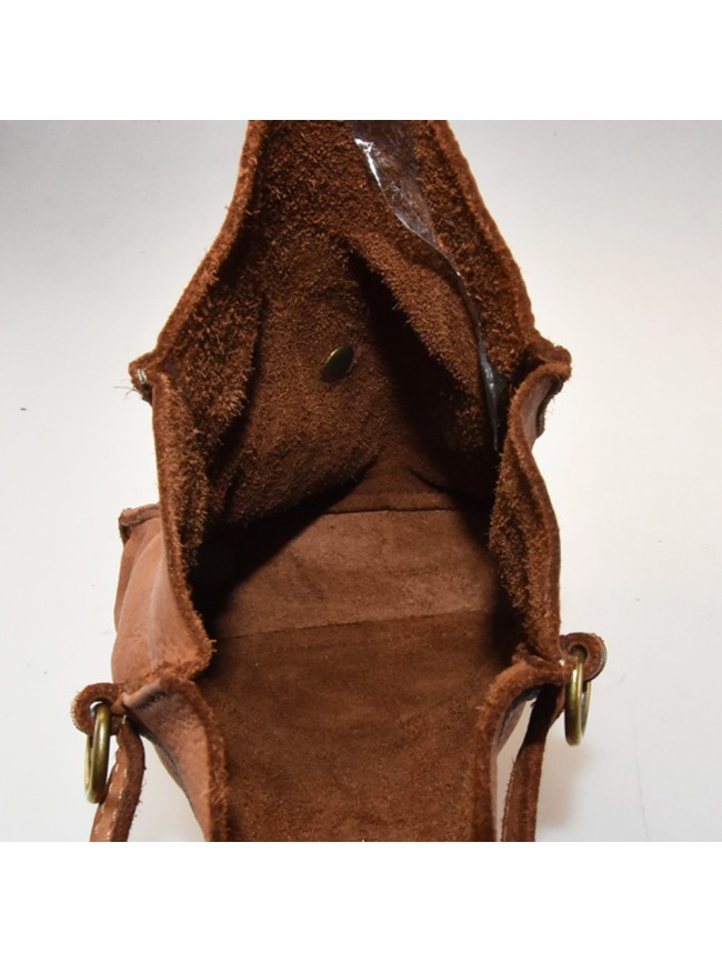 Woman vintage leather mobile pochette...