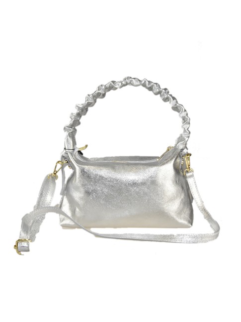 Leather bag with shoulder...