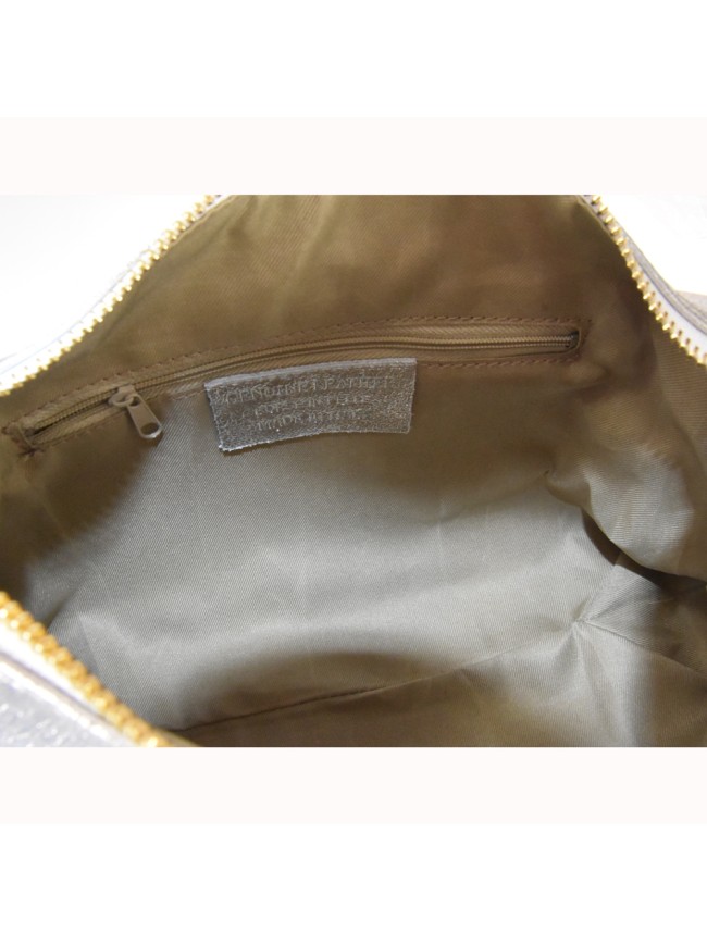 Leather bag with shoulder strap -...