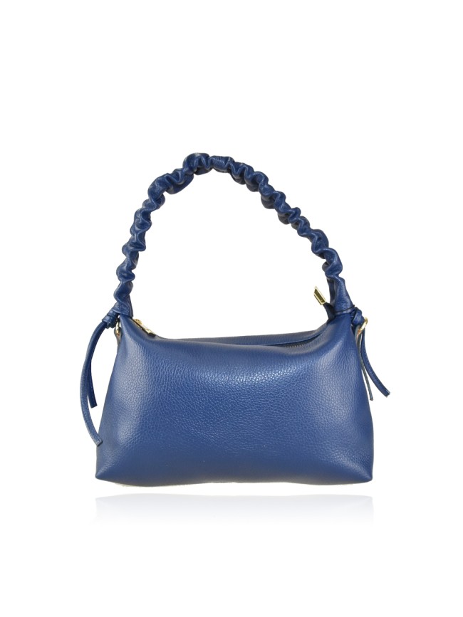 Leather bag with shoulder strap -...