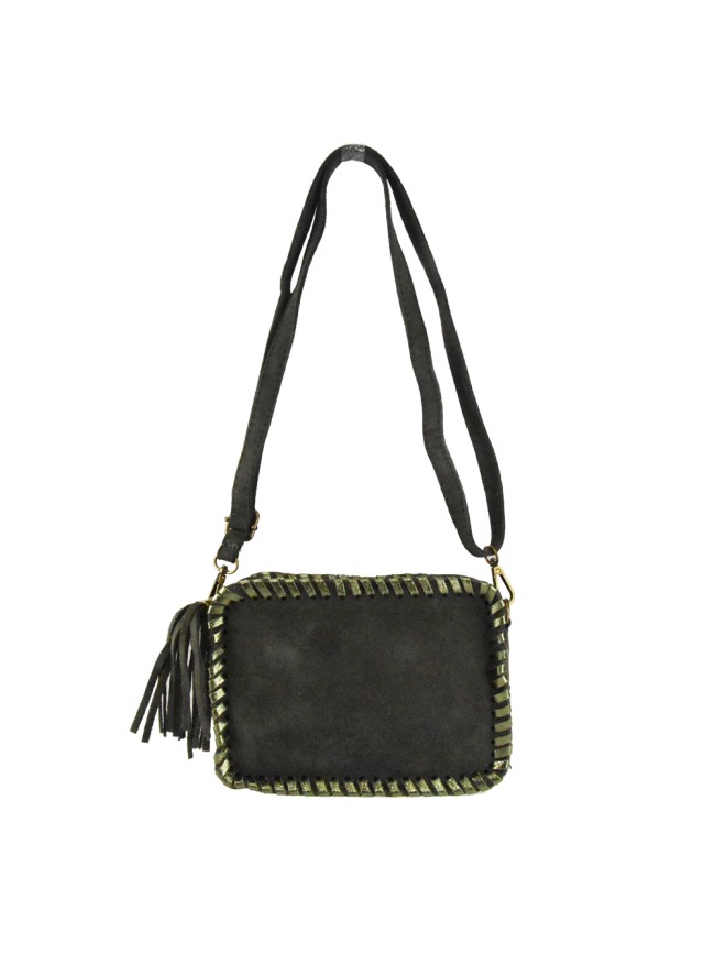 Leather bag with shoulder strap -JL19821