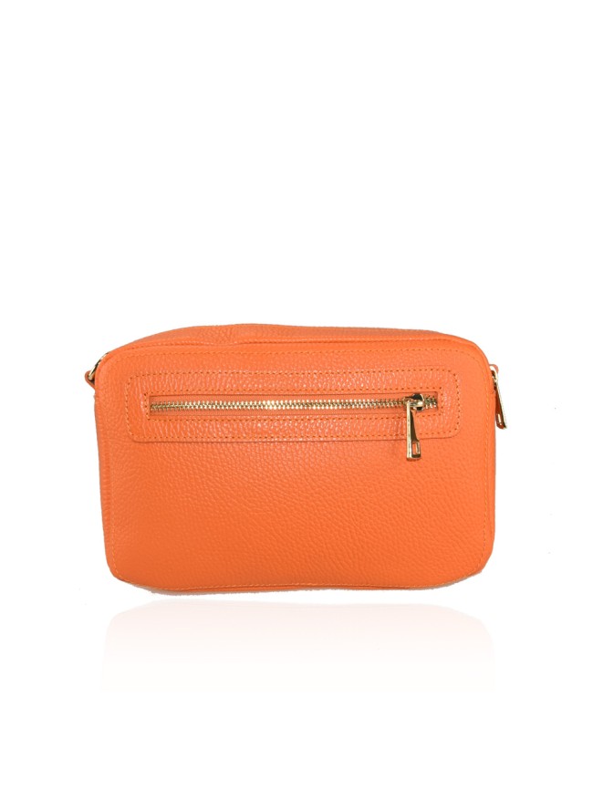 Leather bag with shoulder strap -...