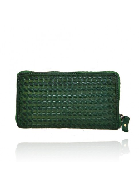 Woman washed leather wallet...