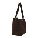 Woman suede leather shoulder bag - AC19821