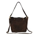 Woman suede leather shoulder bag - AC19821
