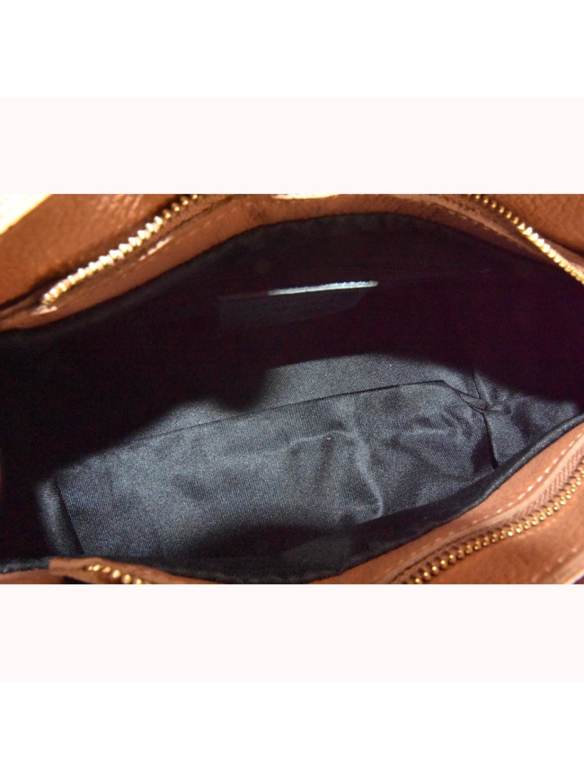 Leather bag with shoulder strap -... Leather bag with shoulder strap -...