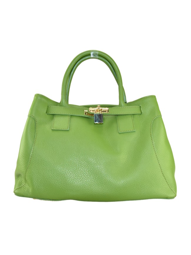 Leather bag with shoulder strap -...