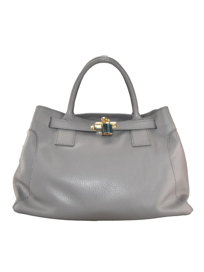 Leather bag with shoulder strap -...