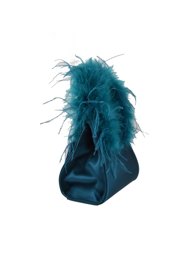 Woman shoulder pochette with strass -...