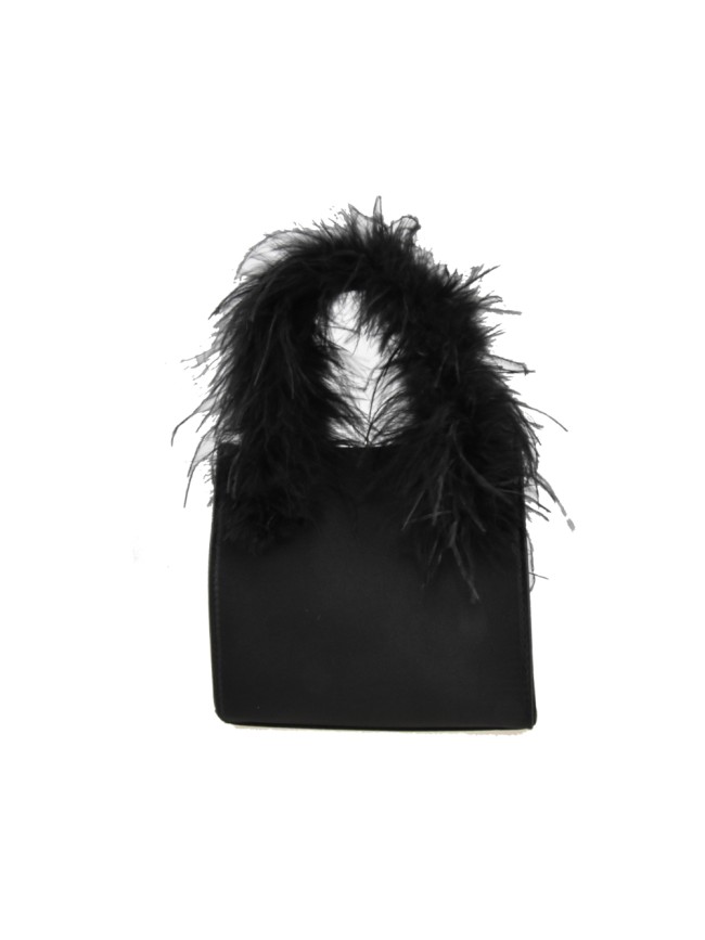 Woman shoulder pochette with strass -...