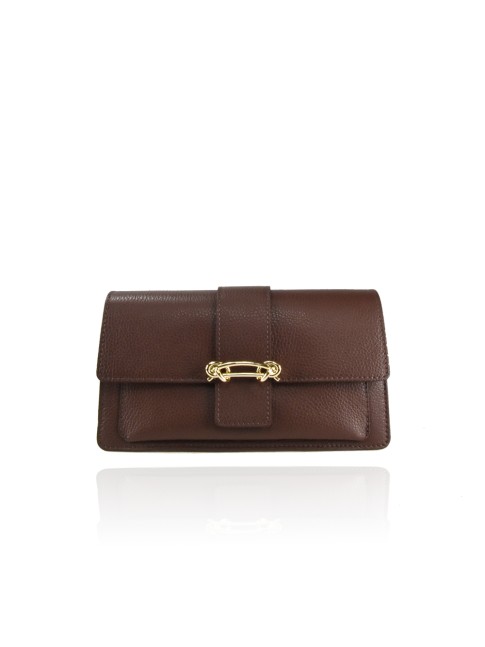Leather bag with shoulder...