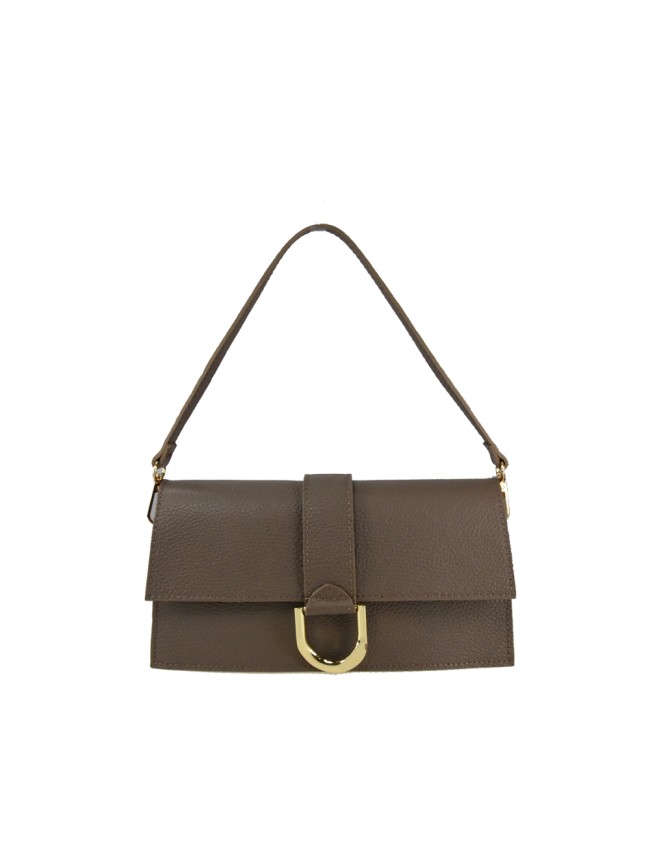 Leather bag with shoulder strap -...