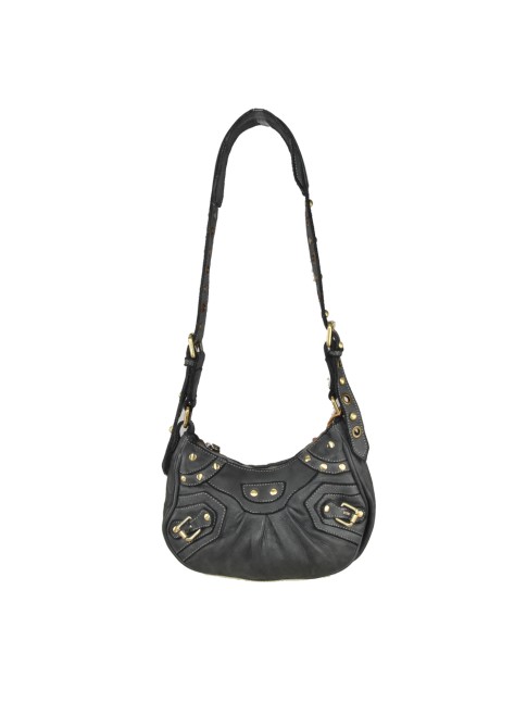 Woman washed leather bag -...