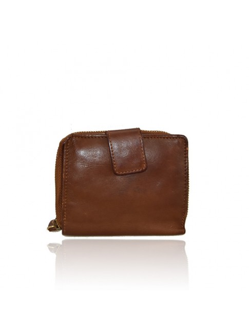 Woman washed leather wallet...