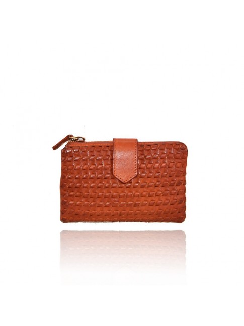 Woman washed leather wallet...