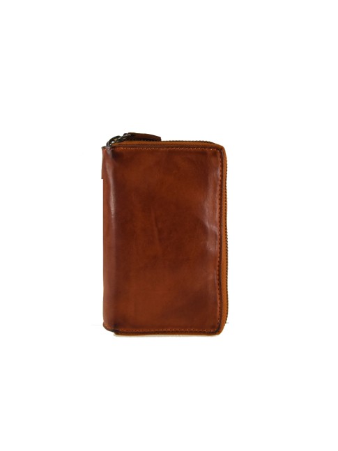 Woman washed leather wallet...
