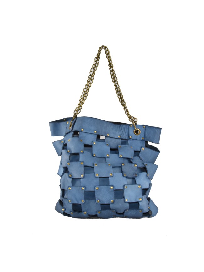 Borsa a spalla in pelle vintage -...