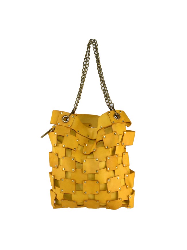 Vintage leather shoulder bag - TC59865