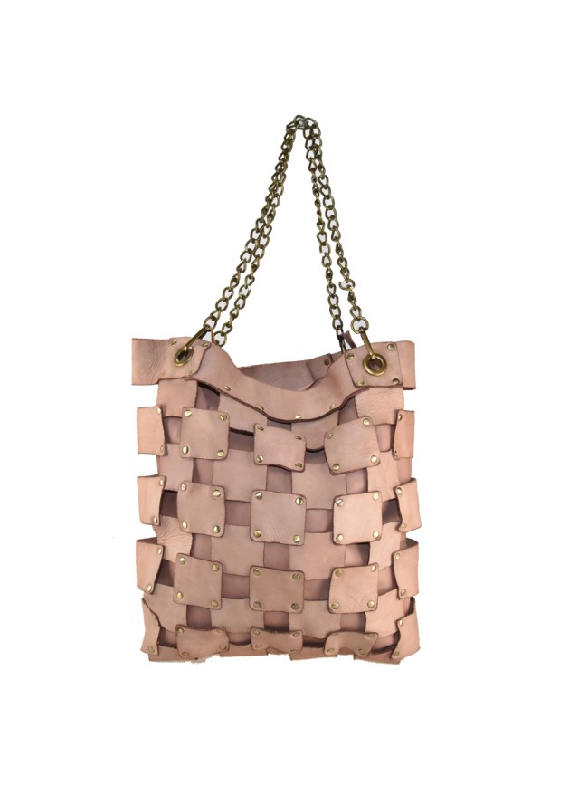 Borsa a spalla in pelle vintage -...