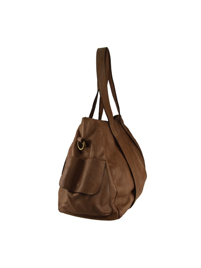 Borsa a spalla in pelle vintage -...