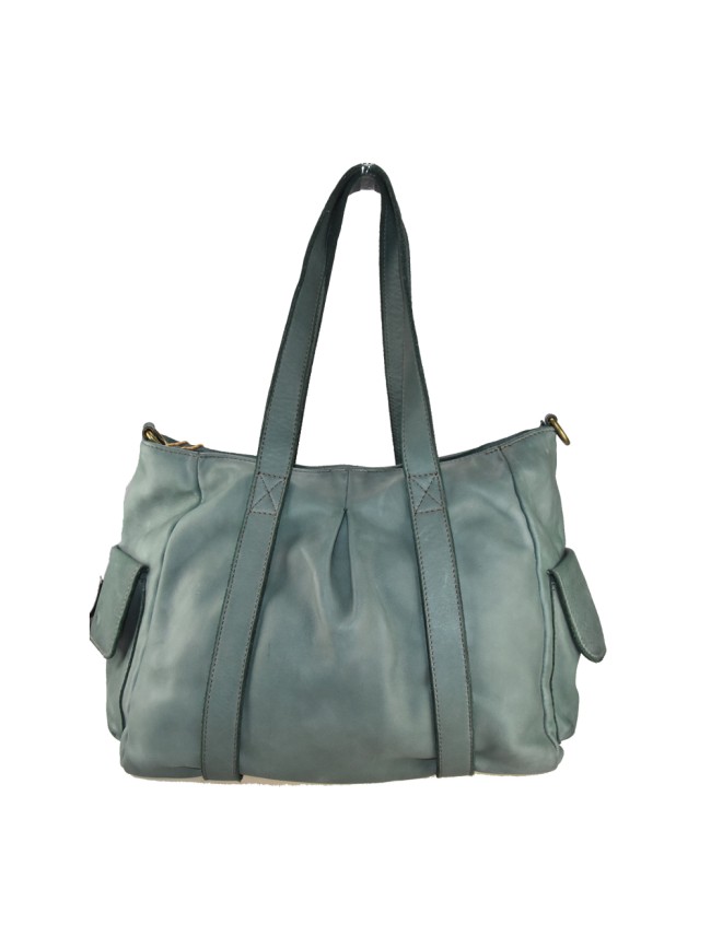 Borsa a spalla in pelle vintage -...