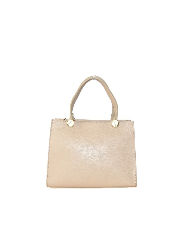 Leather bag with shoulder strap -...