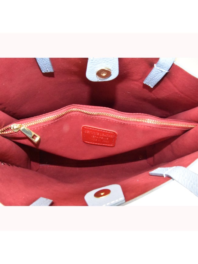 Borsa a mano  in pelle con tracolla -... Borsa a mano  in pelle con tracolla -...
