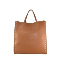 Leather bag with shoulder strap - FG43847