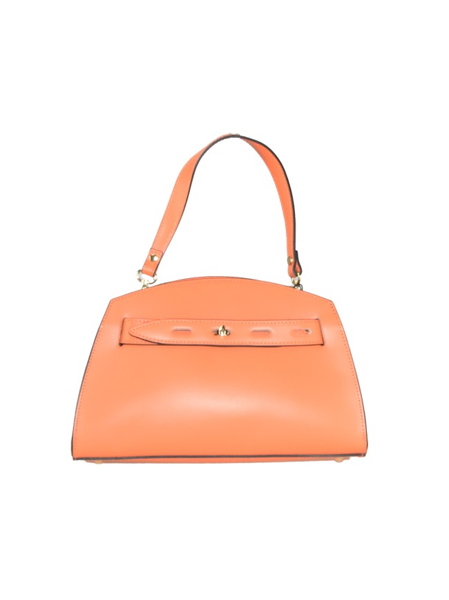 Leather bag with shoulder strap -...