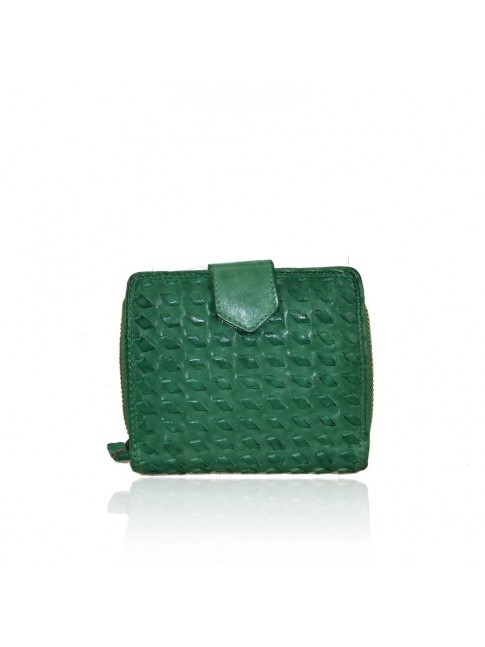 Woman washed leather wallet...