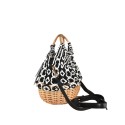 Borsa donna in bambu & tessuto a mano - BO1700